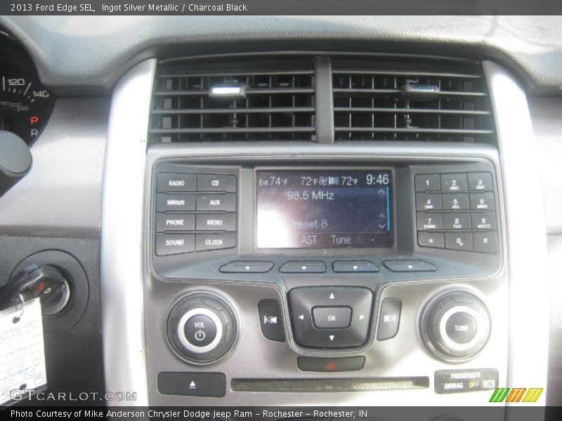 Ingot Silver Metallic / Charcoal Black 2013 Ford Edge SEL