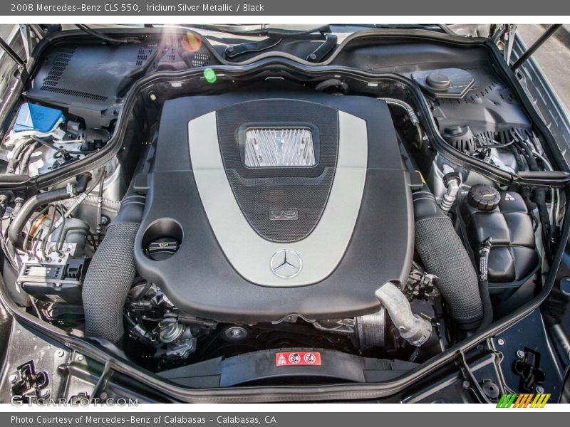 Iridium Silver Metallic / Black 2008 Mercedes-Benz CLS 550
