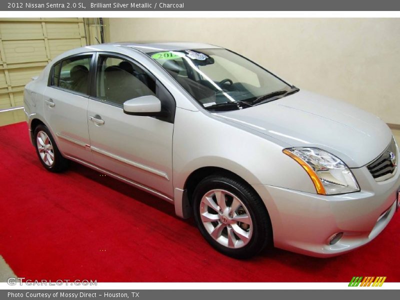 Brilliant Silver Metallic / Charcoal 2012 Nissan Sentra 2.0 SL