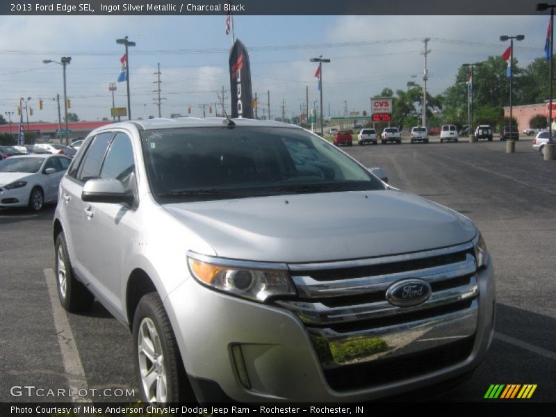Ingot Silver Metallic / Charcoal Black 2013 Ford Edge SEL