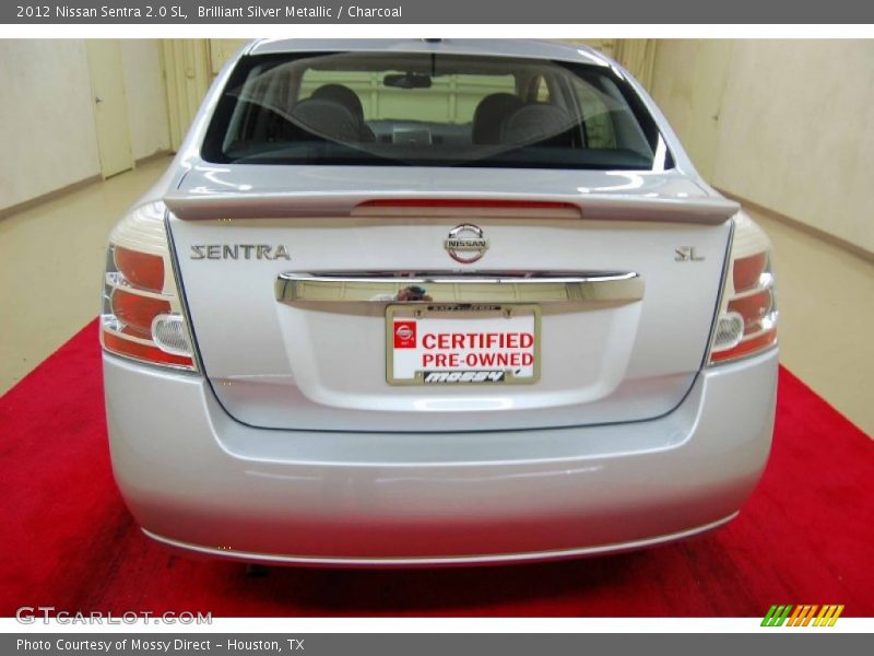 Brilliant Silver Metallic / Charcoal 2012 Nissan Sentra 2.0 SL