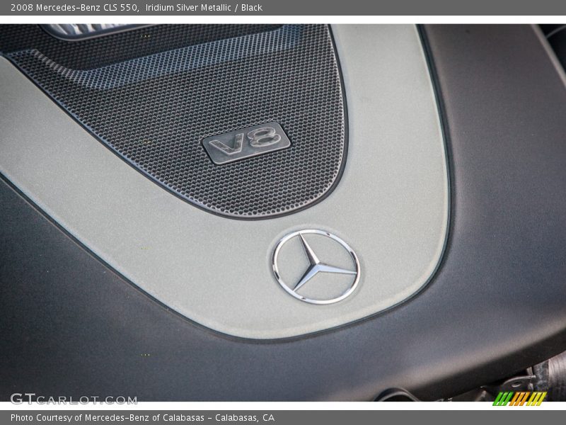 Iridium Silver Metallic / Black 2008 Mercedes-Benz CLS 550