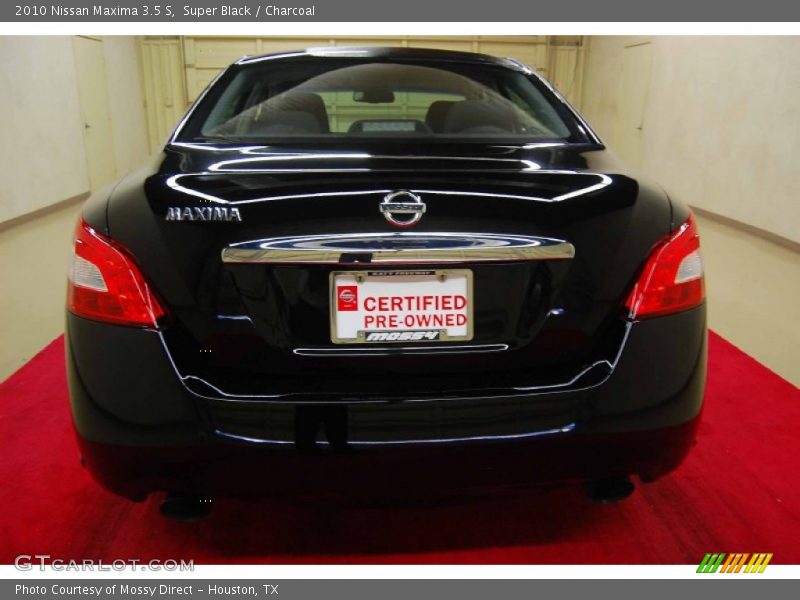 Super Black / Charcoal 2010 Nissan Maxima 3.5 S