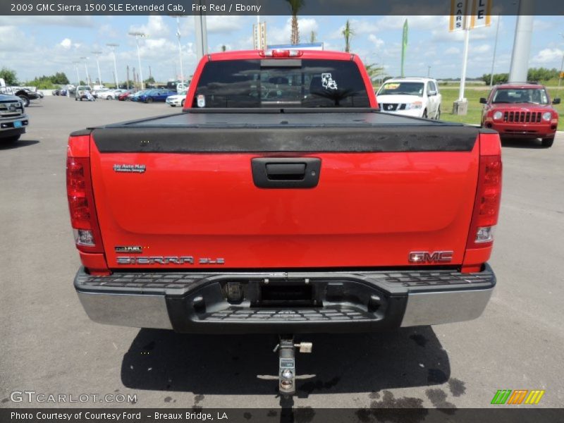 Fire Red / Ebony 2009 GMC Sierra 1500 SLE Extended Cab