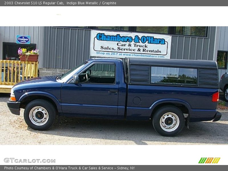 Indigo Blue Metallic / Graphite 2003 Chevrolet S10 LS Regular Cab