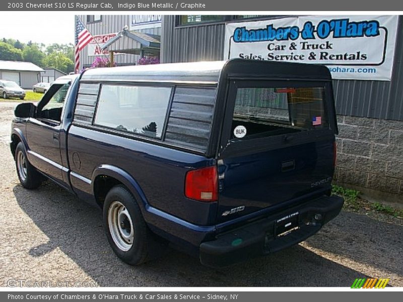 Indigo Blue Metallic / Graphite 2003 Chevrolet S10 LS Regular Cab