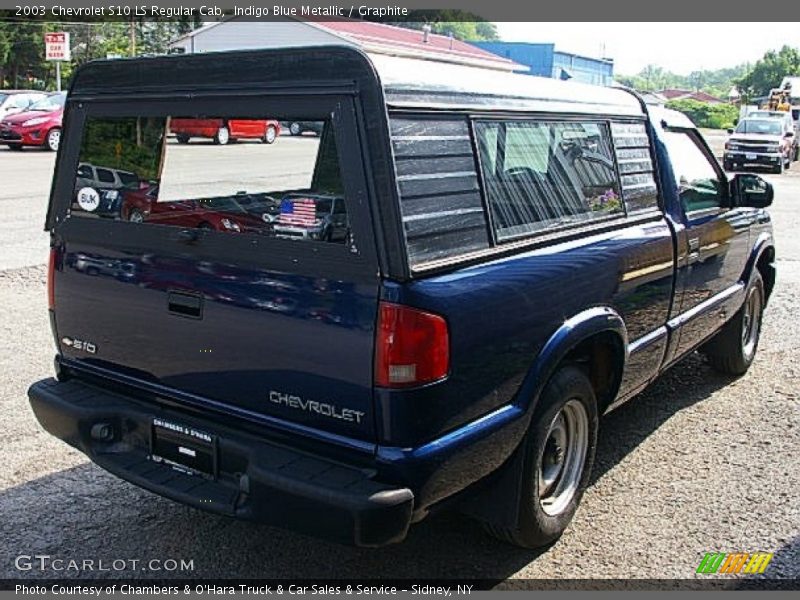 Indigo Blue Metallic / Graphite 2003 Chevrolet S10 LS Regular Cab