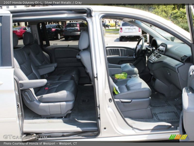 Silver Pearl Metallic / Gray 2007 Honda Odyssey EX-L