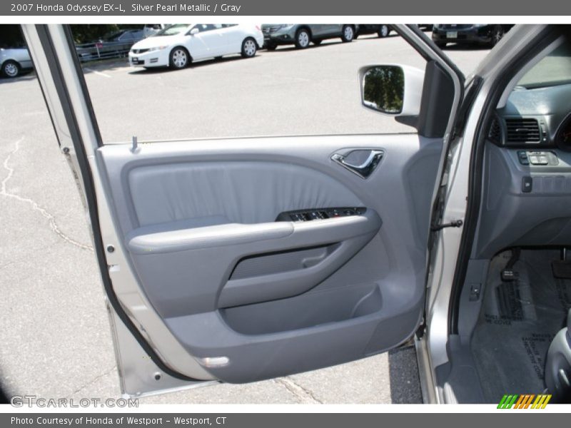 Silver Pearl Metallic / Gray 2007 Honda Odyssey EX-L
