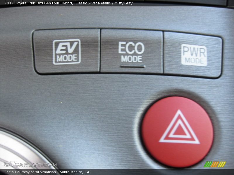 Classic Silver Metallic / Misty Gray 2012 Toyota Prius 3rd Gen Four Hybrid