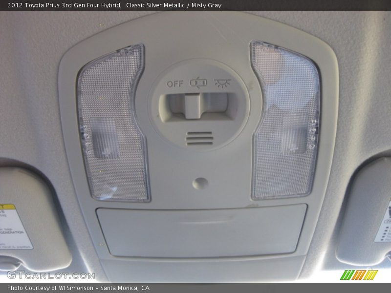 Classic Silver Metallic / Misty Gray 2012 Toyota Prius 3rd Gen Four Hybrid