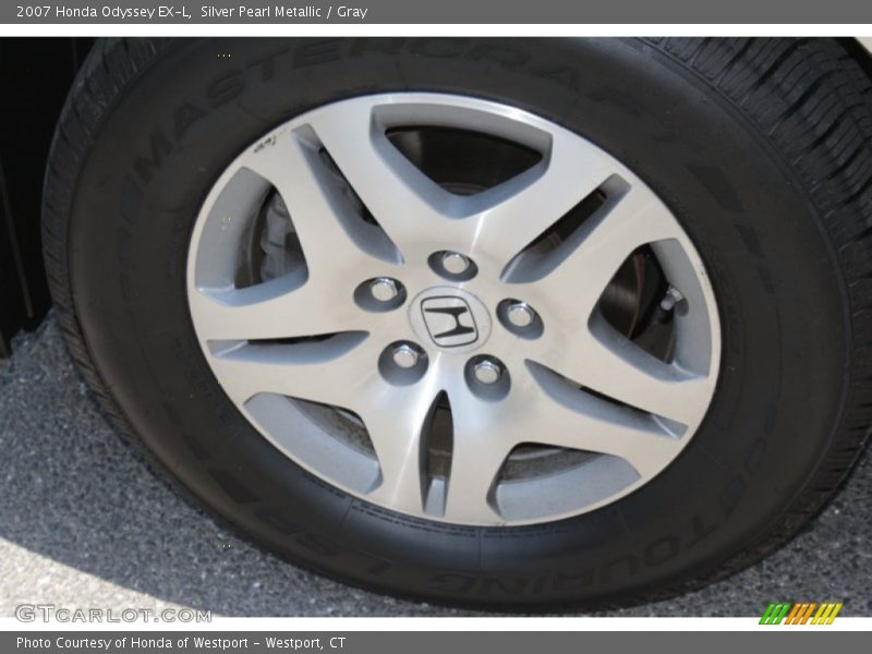 Silver Pearl Metallic / Gray 2007 Honda Odyssey EX-L