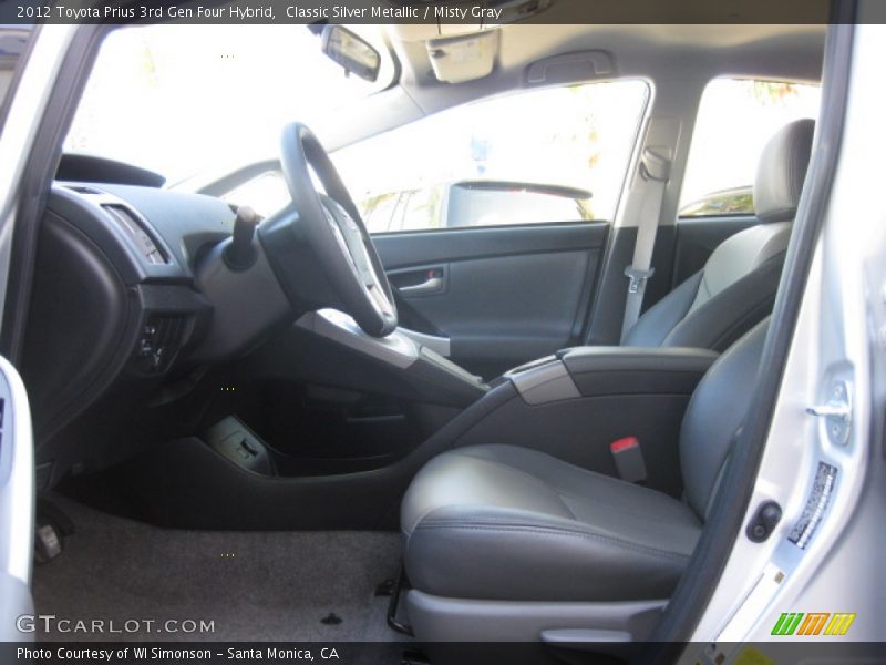 Classic Silver Metallic / Misty Gray 2012 Toyota Prius 3rd Gen Four Hybrid