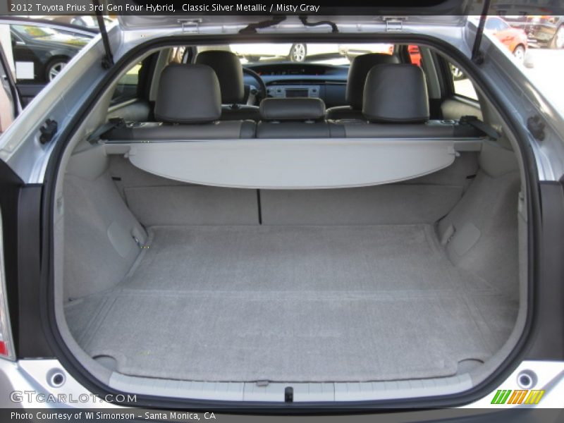Classic Silver Metallic / Misty Gray 2012 Toyota Prius 3rd Gen Four Hybrid