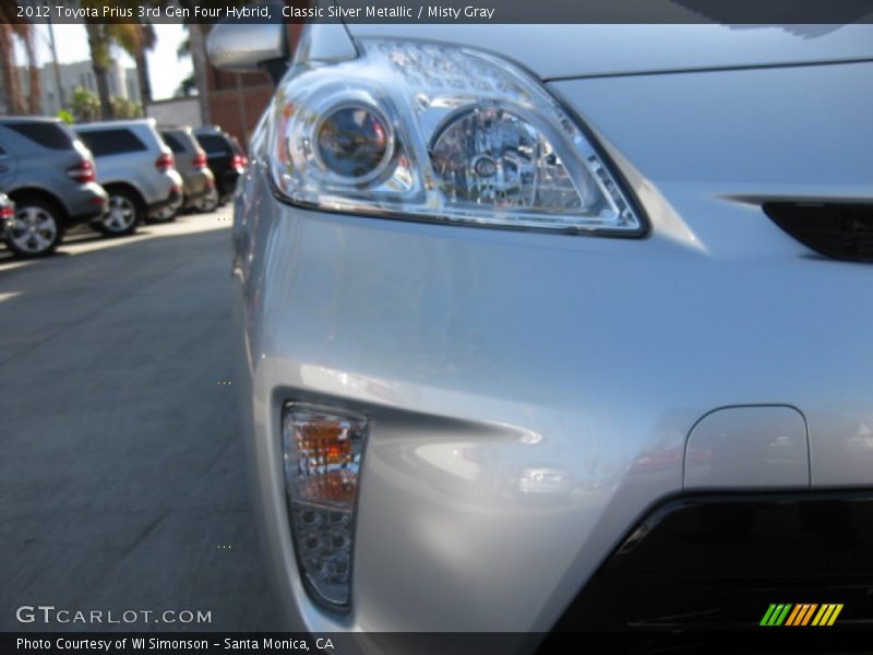 Classic Silver Metallic / Misty Gray 2012 Toyota Prius 3rd Gen Four Hybrid