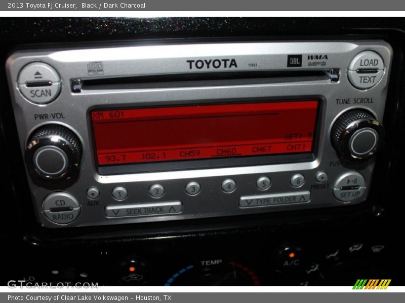 Black / Dark Charcoal 2013 Toyota FJ Cruiser