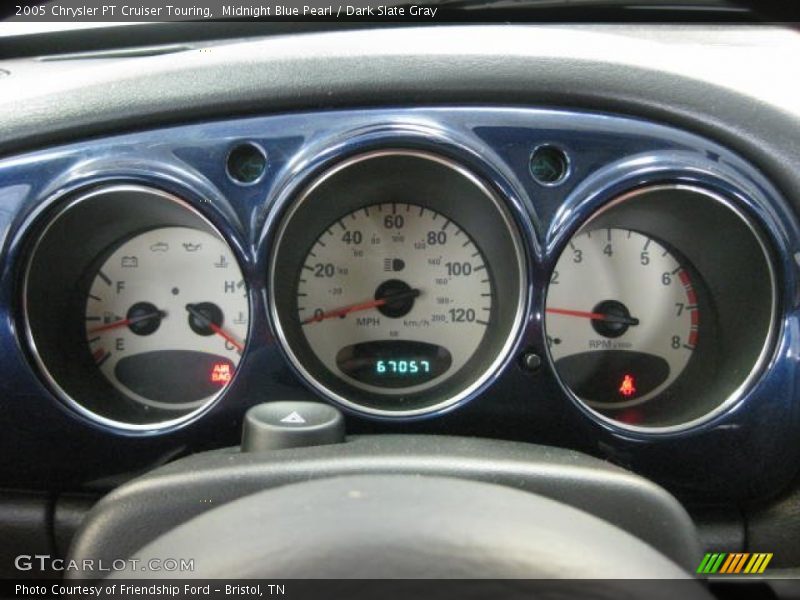 Midnight Blue Pearl / Dark Slate Gray 2005 Chrysler PT Cruiser Touring