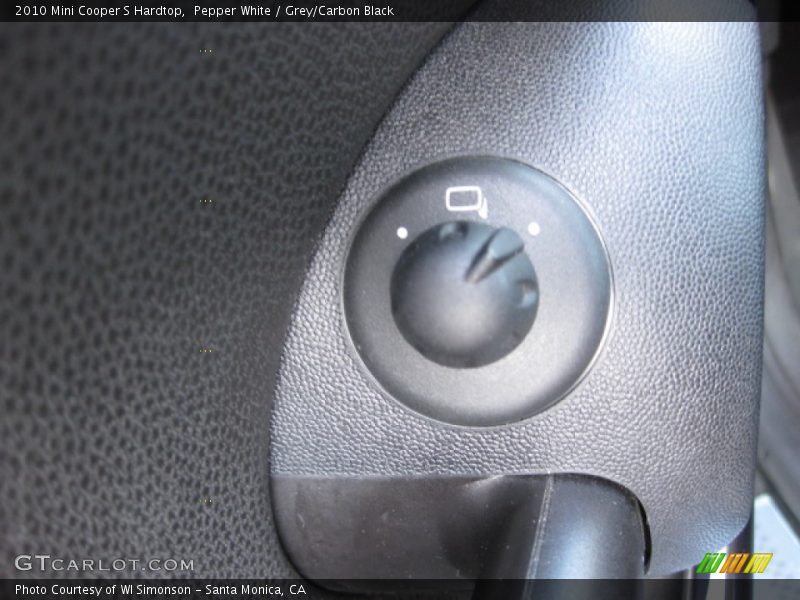 Pepper White / Grey/Carbon Black 2010 Mini Cooper S Hardtop