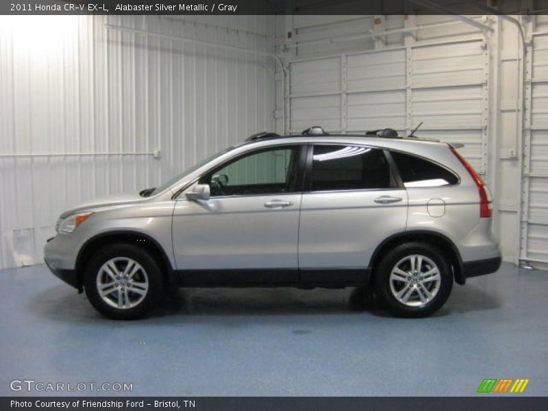 Alabaster Silver Metallic / Gray 2011 Honda CR-V EX-L