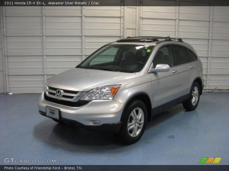 Alabaster Silver Metallic / Gray 2011 Honda CR-V EX-L