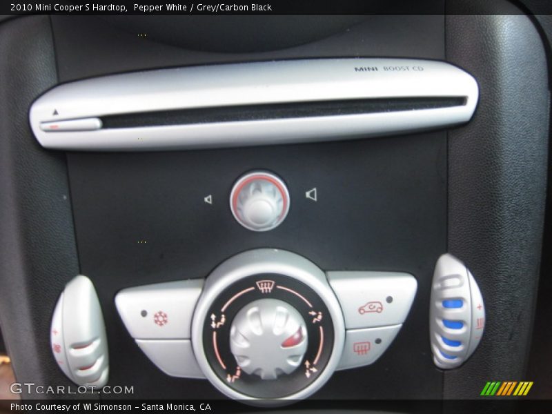 Pepper White / Grey/Carbon Black 2010 Mini Cooper S Hardtop