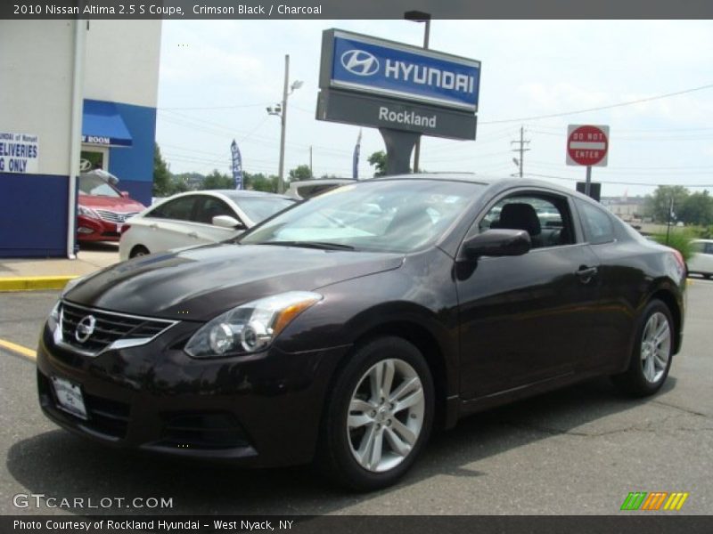 Crimson Black / Charcoal 2010 Nissan Altima 2.5 S Coupe