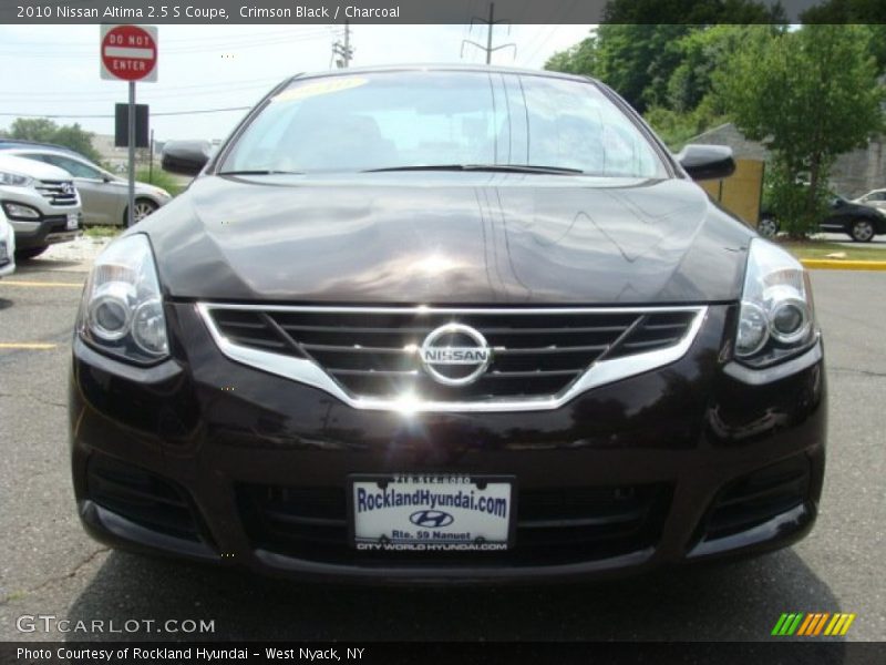 Crimson Black / Charcoal 2010 Nissan Altima 2.5 S Coupe