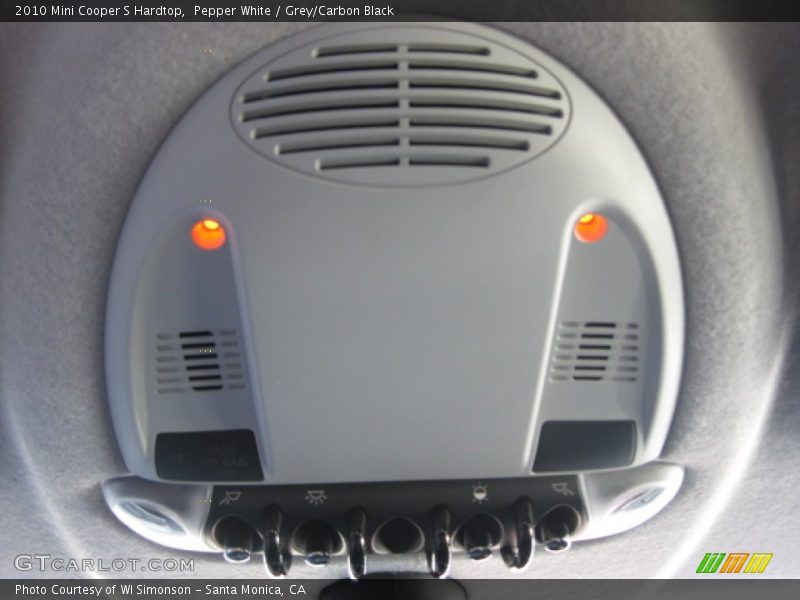 Pepper White / Grey/Carbon Black 2010 Mini Cooper S Hardtop