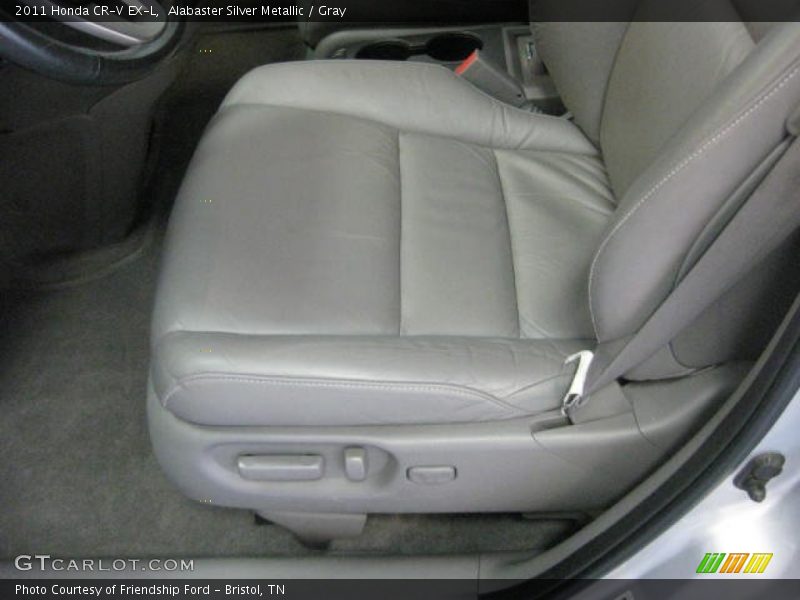 Alabaster Silver Metallic / Gray 2011 Honda CR-V EX-L