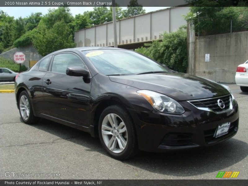 Crimson Black / Charcoal 2010 Nissan Altima 2.5 S Coupe