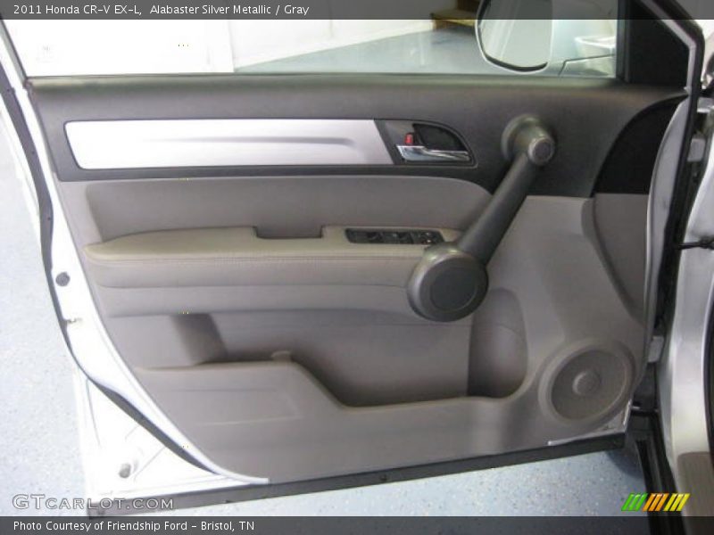 Alabaster Silver Metallic / Gray 2011 Honda CR-V EX-L