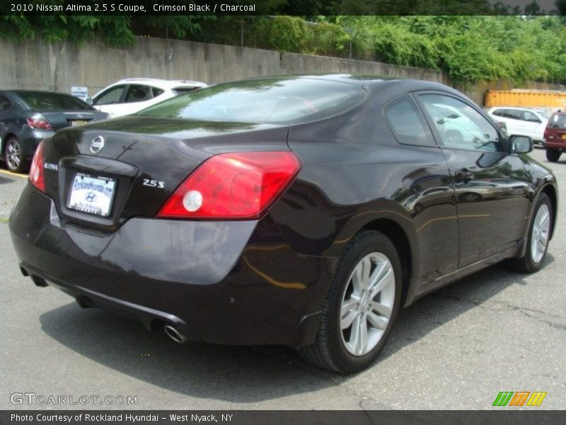 Crimson Black / Charcoal 2010 Nissan Altima 2.5 S Coupe