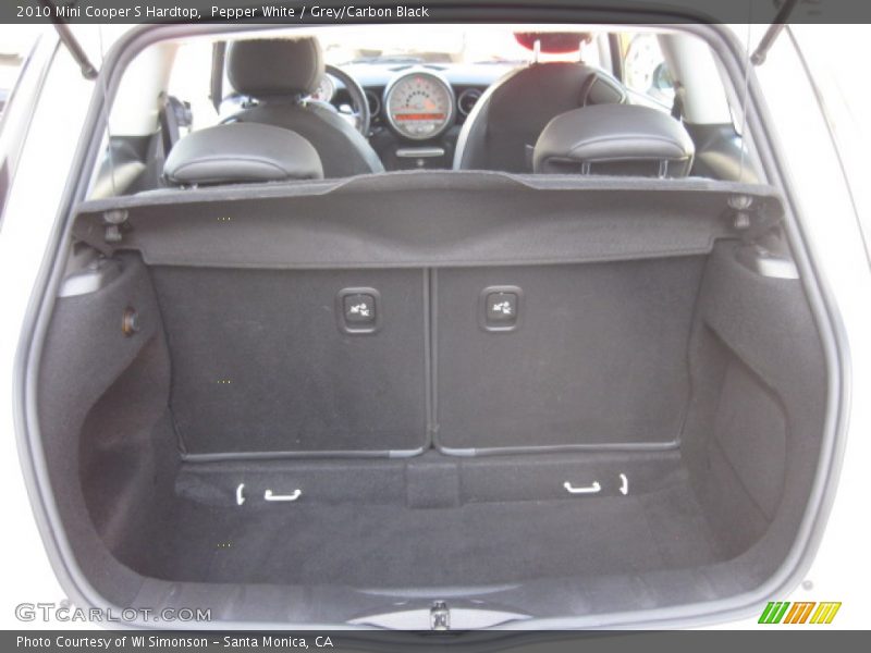 Pepper White / Grey/Carbon Black 2010 Mini Cooper S Hardtop