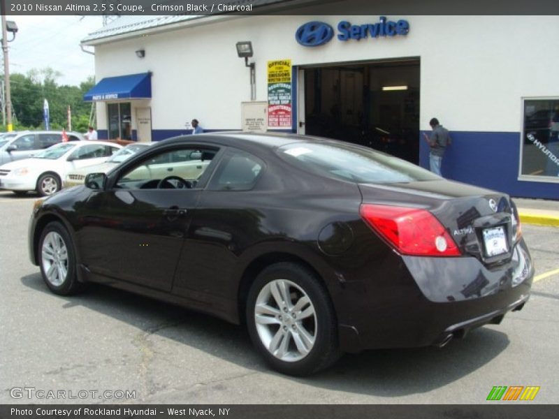 Crimson Black / Charcoal 2010 Nissan Altima 2.5 S Coupe