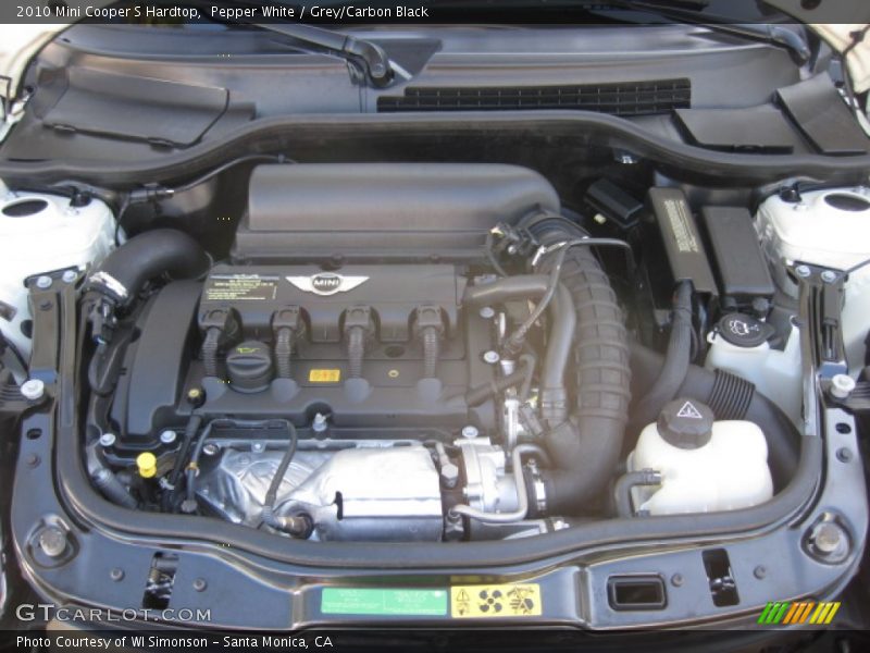 Pepper White / Grey/Carbon Black 2010 Mini Cooper S Hardtop