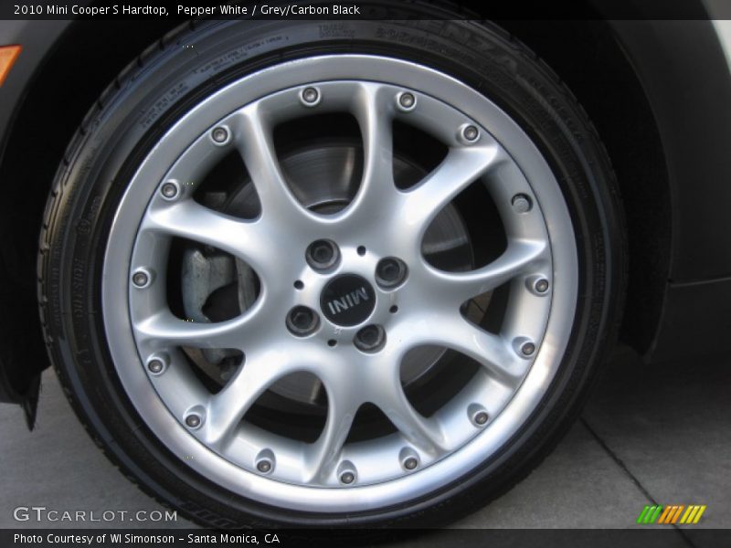 Pepper White / Grey/Carbon Black 2010 Mini Cooper S Hardtop