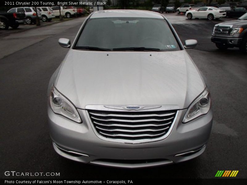 Bright Silver Metallic / Black 2011 Chrysler 200 Touring