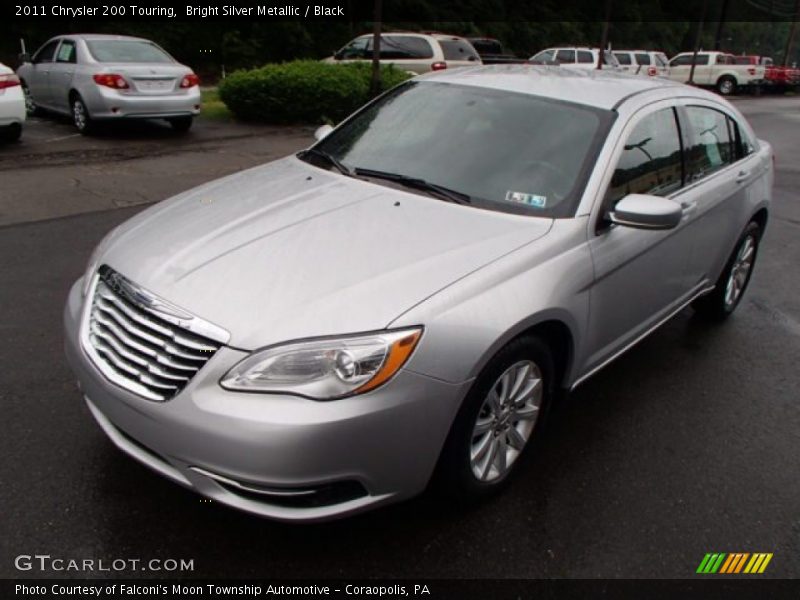 Bright Silver Metallic / Black 2011 Chrysler 200 Touring