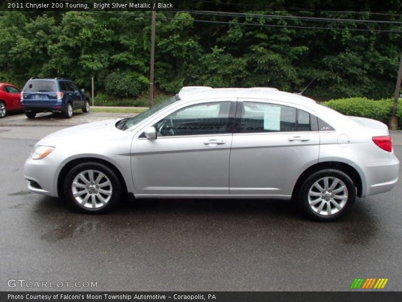 Bright Silver Metallic / Black 2011 Chrysler 200 Touring