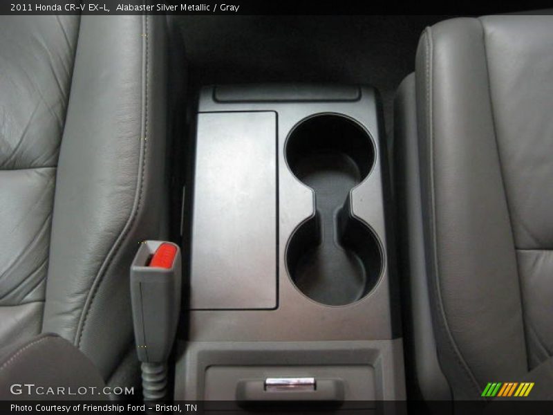 Alabaster Silver Metallic / Gray 2011 Honda CR-V EX-L
