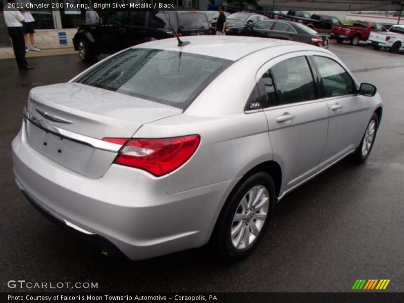 Bright Silver Metallic / Black 2011 Chrysler 200 Touring