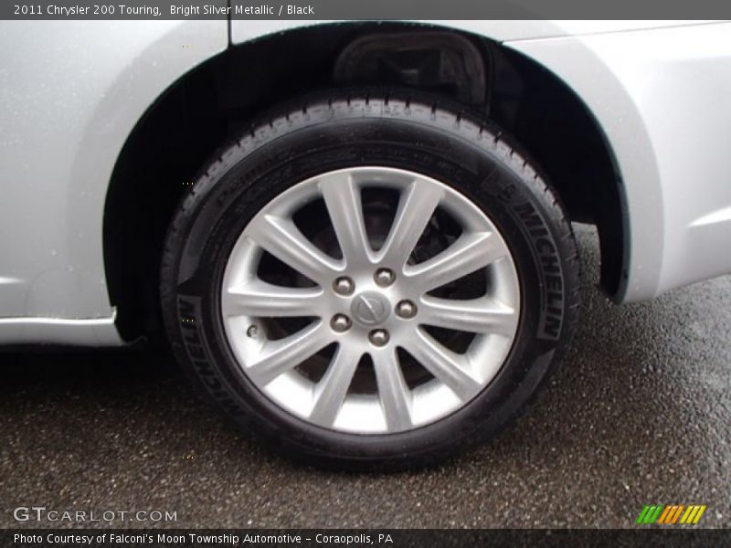 Bright Silver Metallic / Black 2011 Chrysler 200 Touring