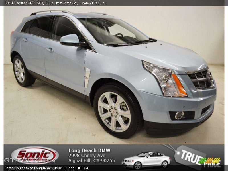 Blue Frost Metallic / Ebony/Titanium 2011 Cadillac SRX FWD