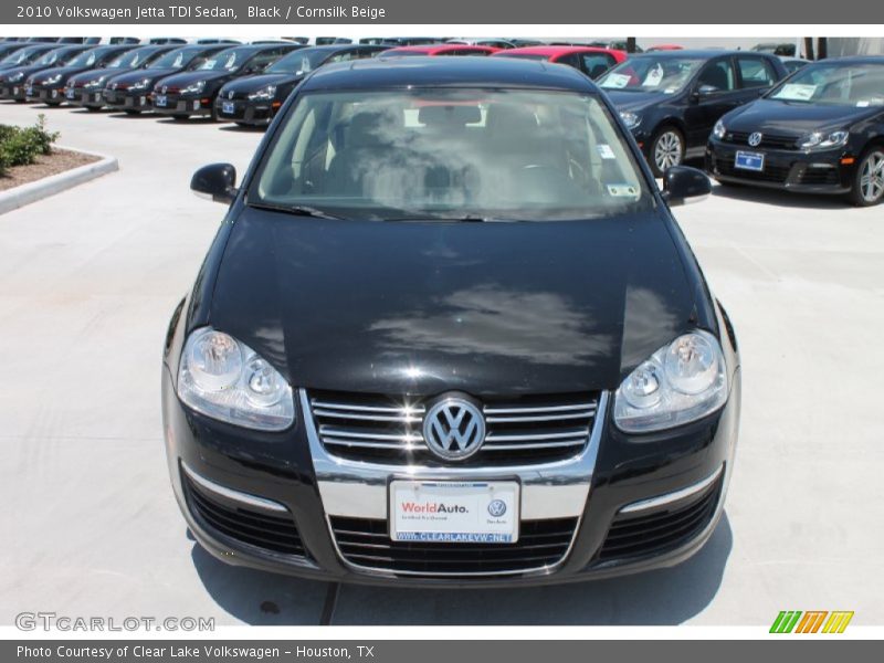 Black / Cornsilk Beige 2010 Volkswagen Jetta TDI Sedan