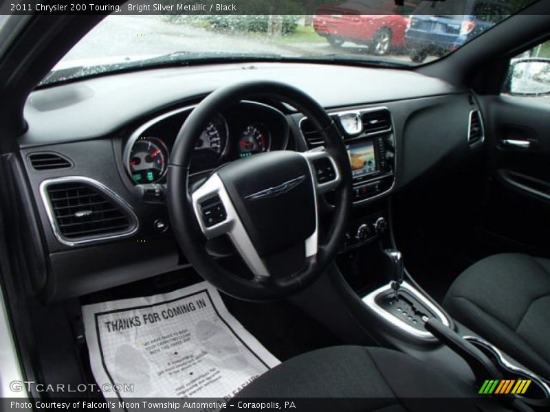 Bright Silver Metallic / Black 2011 Chrysler 200 Touring