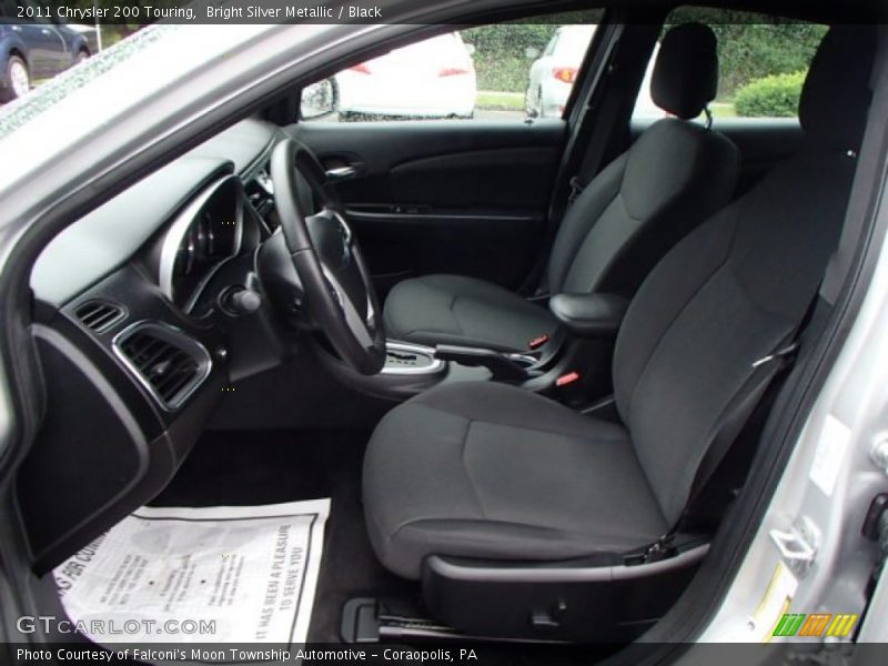 Bright Silver Metallic / Black 2011 Chrysler 200 Touring