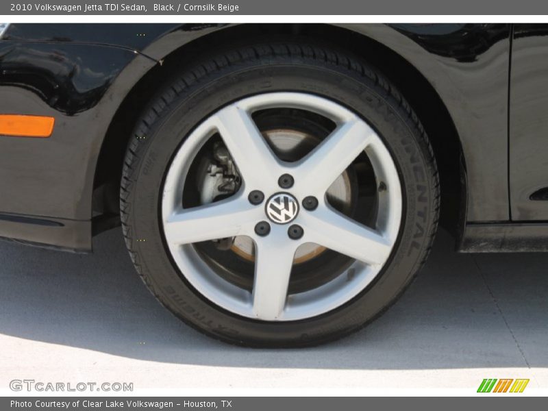 Black / Cornsilk Beige 2010 Volkswagen Jetta TDI Sedan