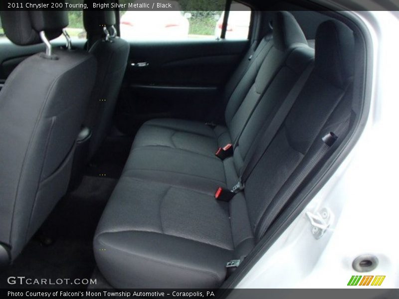 Bright Silver Metallic / Black 2011 Chrysler 200 Touring