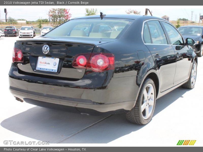 Black / Cornsilk Beige 2010 Volkswagen Jetta TDI Sedan