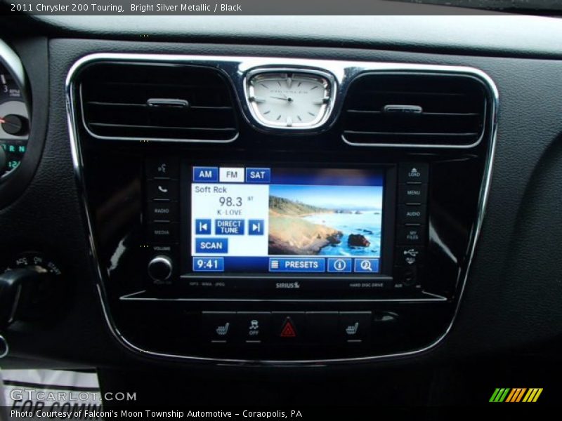 Bright Silver Metallic / Black 2011 Chrysler 200 Touring